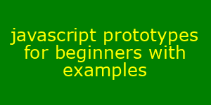 prototype in Javascript